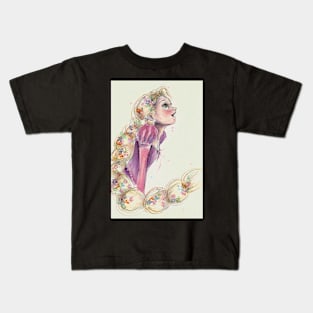 Flower Braid Kids T-Shirt